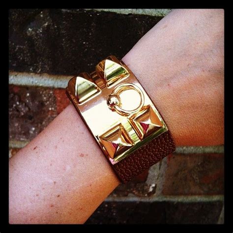 hermes inspired leather cuff